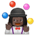 🤹🏿‍♀️ woman juggling: dark skin tone display on Samsung